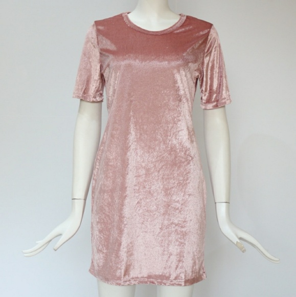 NEW CRUSHED VELVET DRESS - Picture 5 of 8